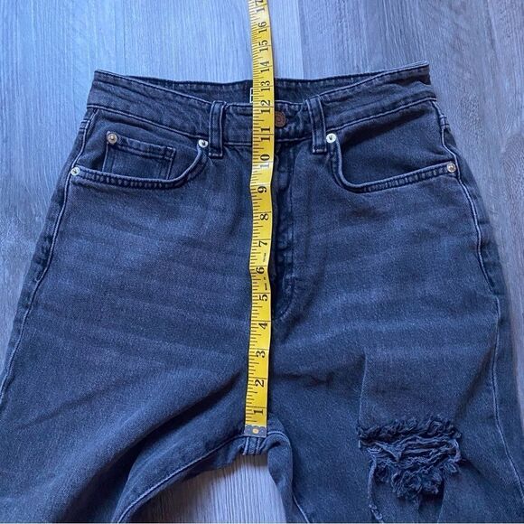 Urban Outfitters Jeans High Rise BDG Flare Black Distressed 28 - Picture 8 of 12